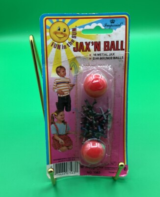 A Rare 1987 New Vintage Imperial Jax n'Ball  Play Set Toy Jax & Ball Set Fun