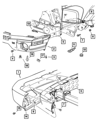 Genuine Mopar Air Dam XD14XXXAC