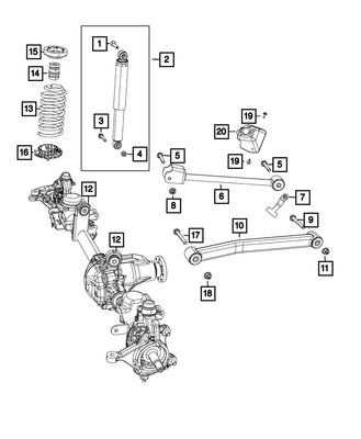 Genuine Mopar Spring Isolator Right 68342250AC