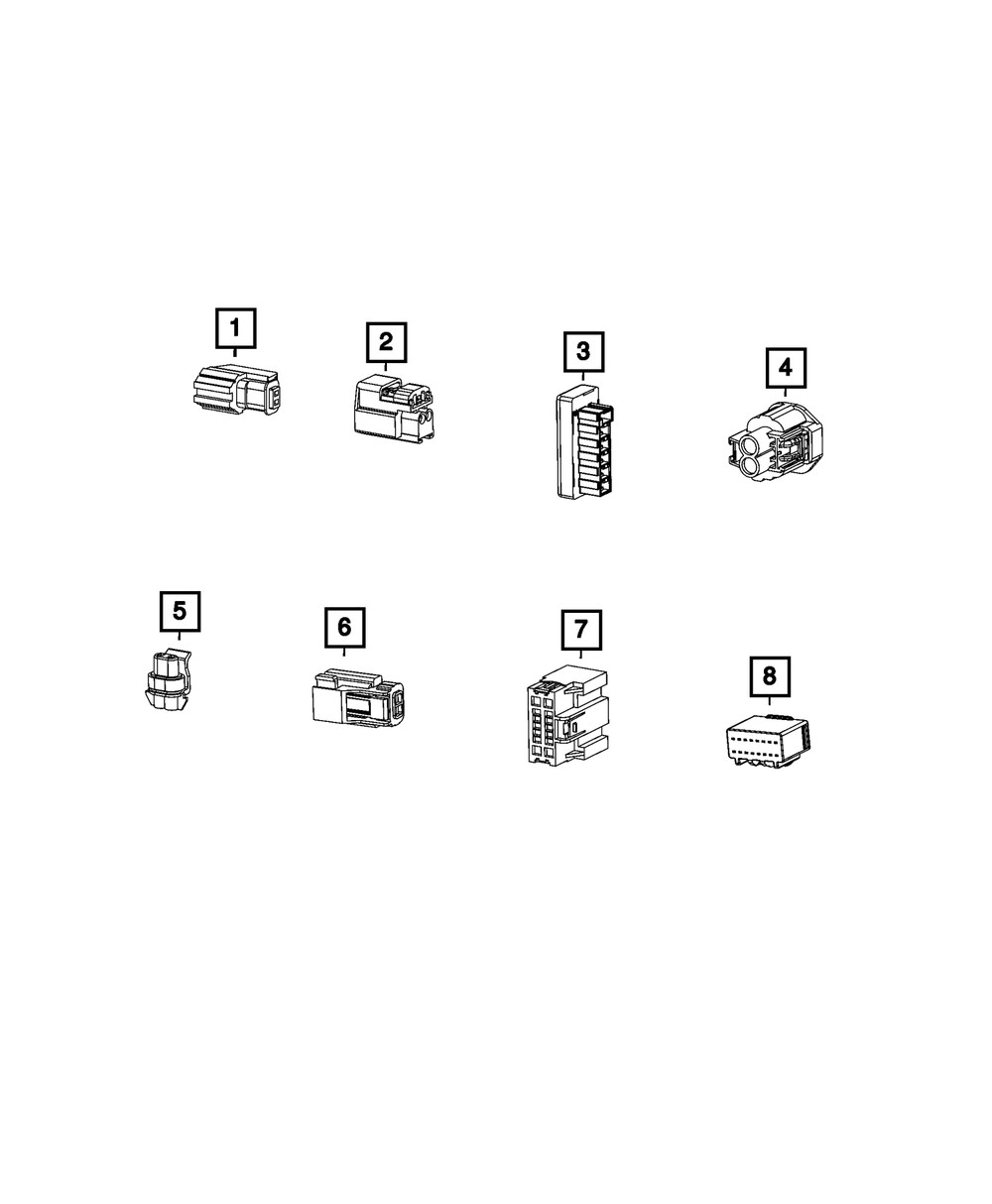 Genuine Mopar Female 2 Way Wiring Kit 2024 Ram 68475547AA