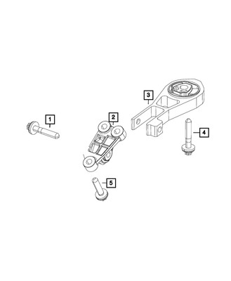 Genuine Mopar Engine Mount 68363757AA