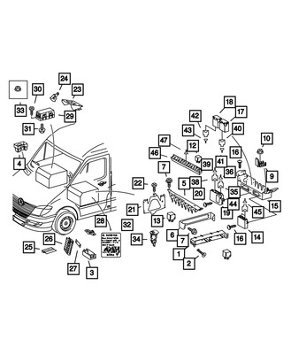 Genuine Mopar Hid Ballast Module 68052299AA