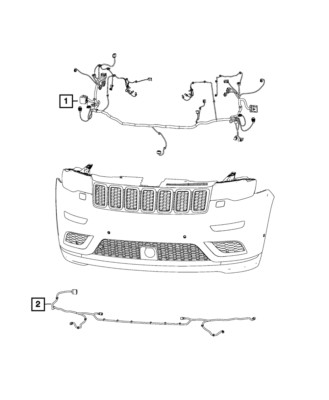 Genuine Mopar Front End Module Wiring 68380226AB