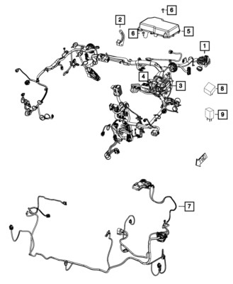 Genuine Mopar Chassis Wiring 68171627AD