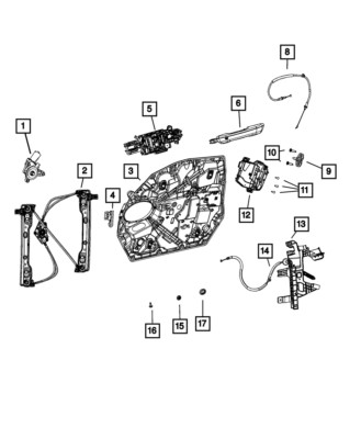Genuine Mopar Multi-Function Bracket Left 68592469AA