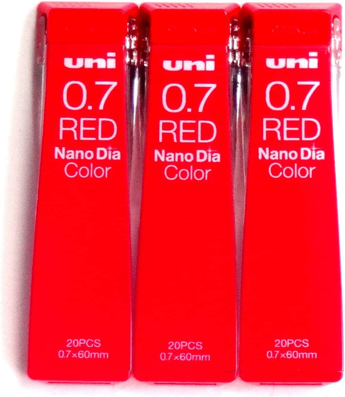 Lead Nano Dia Color 0.7mm, Red (u07202ndc.15), 20 Leads 3