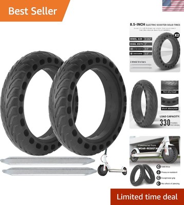 Premium 2-Pack 8.5'' Electric Scooter Solid Tires for Gotrax & Xiaomi Models