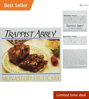 Handcrafted Artisan Decadent Fruitcake - 1 lb. - Small Batch - Brandy Aged