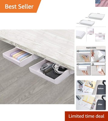 Multi-Functional Self-Adhesive Drawer Organizers for Stylish Workspace Storage