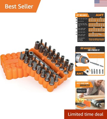 33pc Security Bit Set - Includes Torx, Hex, Spanner, Triwing - Tamper Proof S...