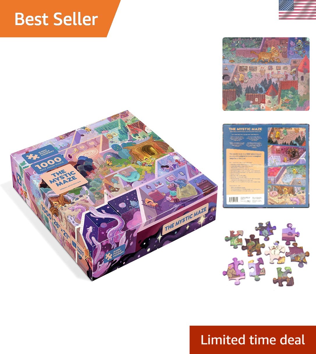 【セット販売】The happy isles, The mystic maze Amazon.com: The Mystic Maze • 1000-Piece Jigsaw Puzzle from