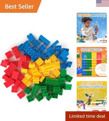 Durable Building Blocks for Kids - 84 Pieces - Compatible with All Major Brands