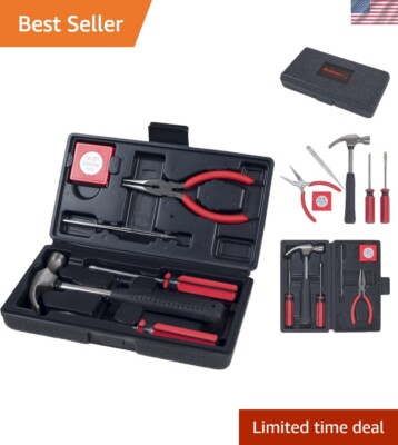 Portable Household Tool Set - 6 Essential Pieces for Home Improvement & Repairs