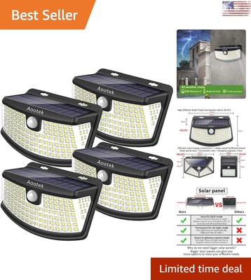 High-Efficiency Solar Lights 120 LEDs with Lights Reflector - Weatherproof