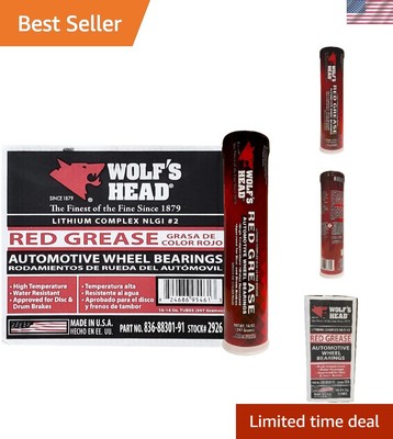 Red Grease NLGI 836-88301-91 14 Oz Tube, Pack of 10
