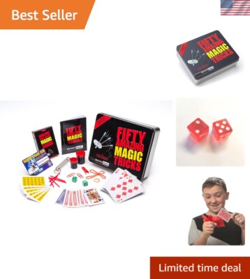 Fifty Amazing Magic Tricks for Kids - Ultimate Gift Set with Classic Illusions