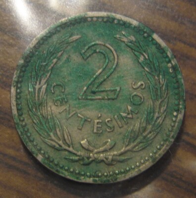 1953 Uruguay 2 Centesimos