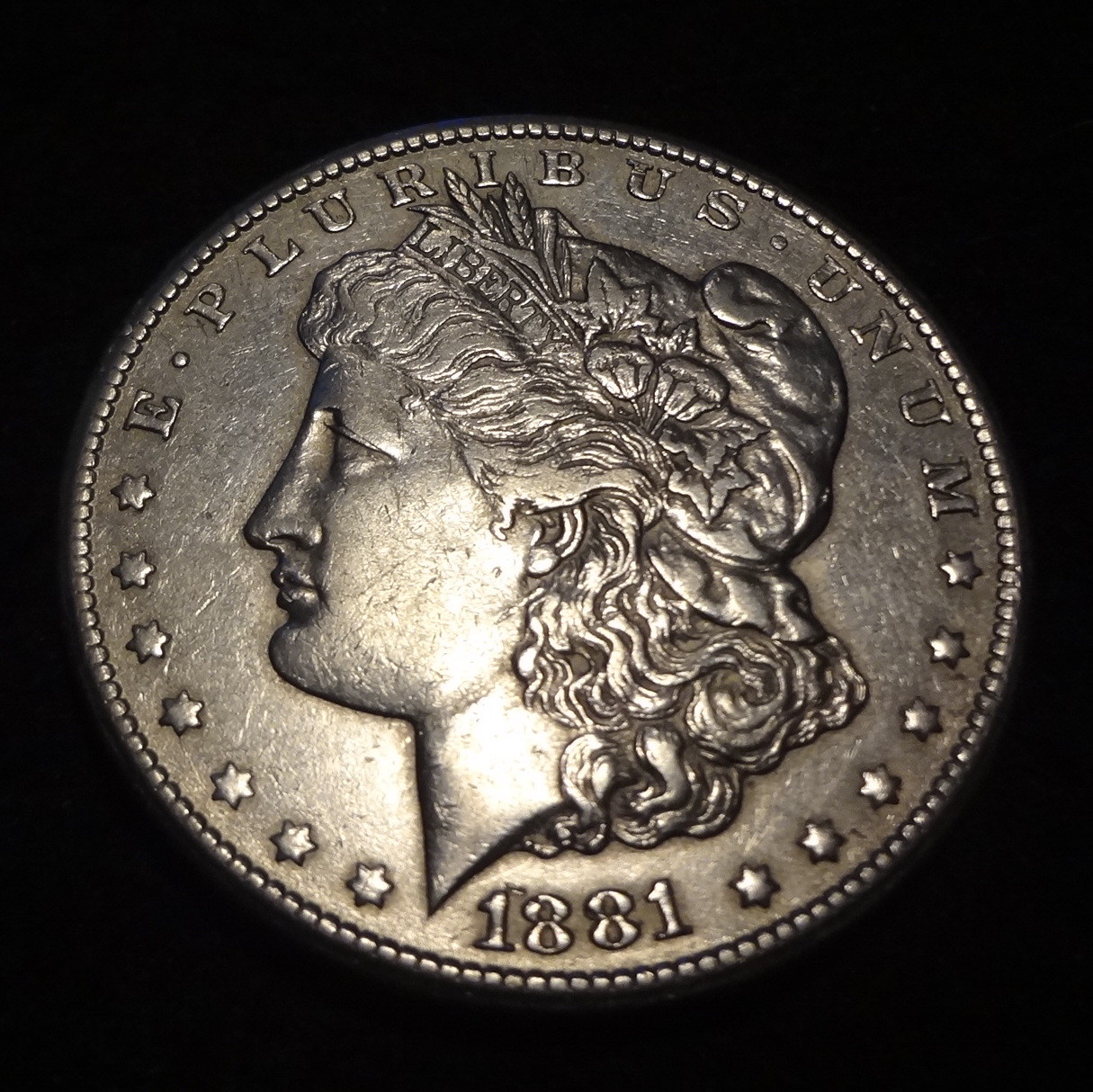 1881-CC Morgan Silver Dollar - Beautiful XF+ details from the Carson City mint