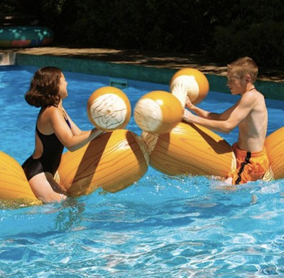 Swimline Log Flume Joust Action Pool Inflatable Set (as) M8