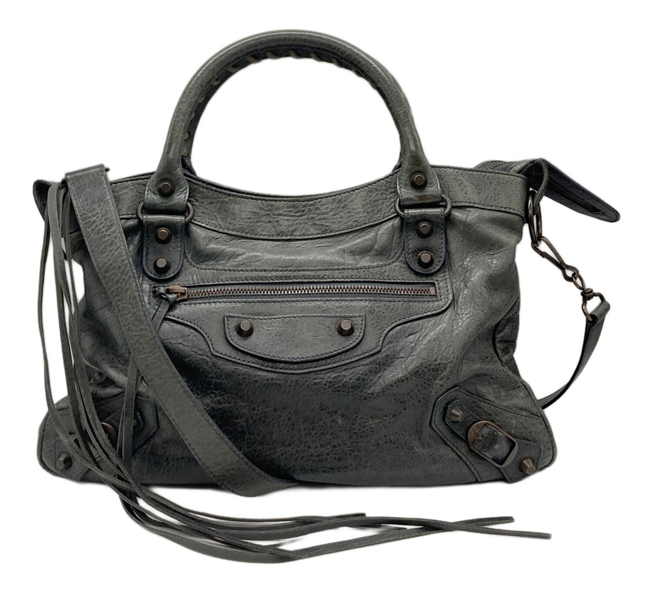 BALENCIAGA The First 240579 Leather 2way Shoulder Handbag