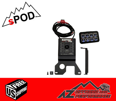 sPOD 8 Circuit BantamX HD Switch Panel Kit For '21+ Jeep Wrangler JLU 392 V8