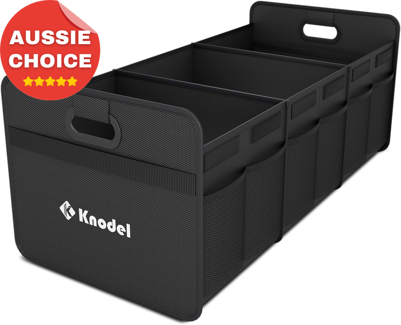 Large Foldable Car Boot Organiser Storage Black Sedan Cargo Organizer Auto