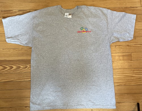WaltDisneyWorld ミッキーTシャツグレーUSAパーク限定Y2K WaltDisneyWorld ミッキー野球TシャツグレーUSAパーク限定Y2K