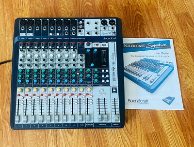 Soundcraft Signature 12 12-Input Analog Mixer with Lexicon Effects Fully Works