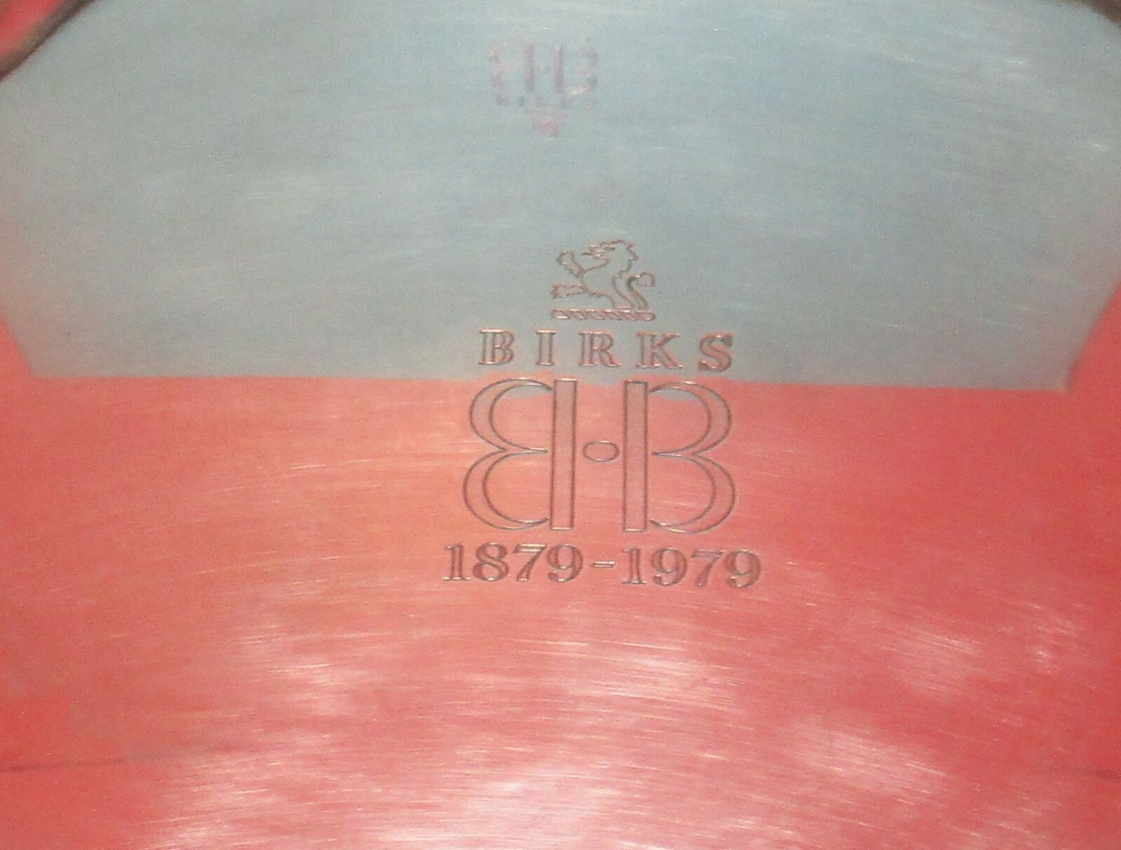 Vintage Birks Regency Plate 1879 - 1979 E.P. Brass Tray 10 1/4 Inch Original Box