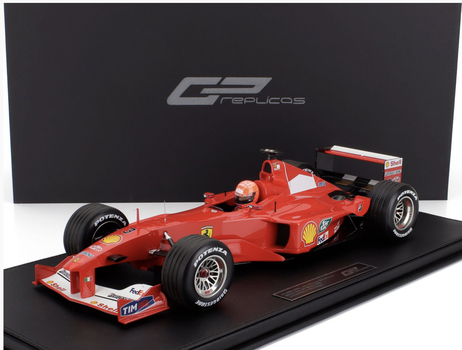 ミニカー Ferrari  F 1-2000 M.Schumacher HotWheels 1:18 M. Schumacher Ferrari F1-2000 King of Rain