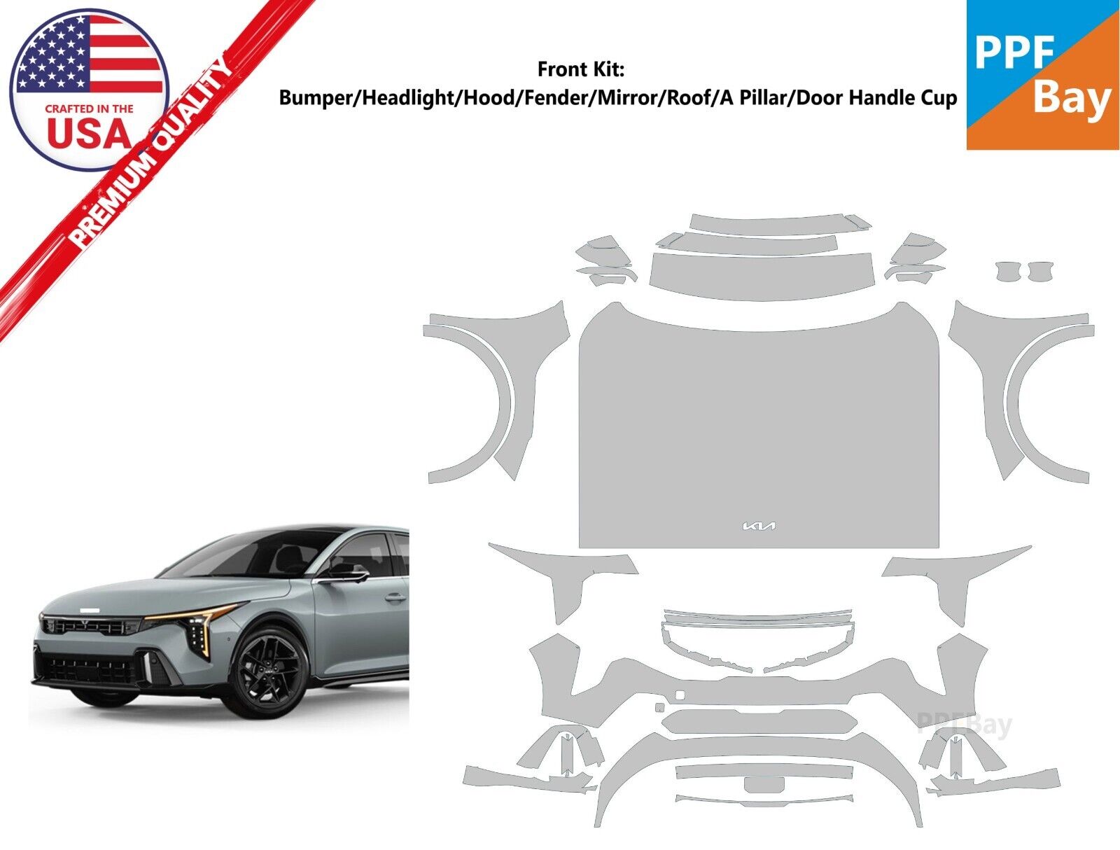 Hood Fender and Mirror Kit | KIA K5 2023 Hood Fender and Mirror Kit | KIA K5 2023