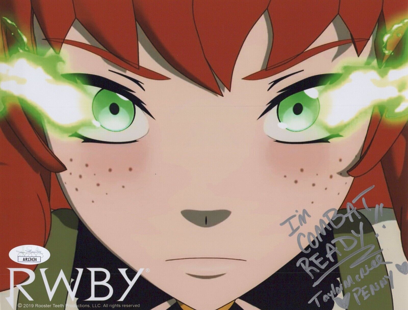 TAYLOR MCNEE Hand Signed RWBY 8x10 PENNY POLENDINA Photo TAYLOR MCNEE Hand Signed RWBY 8x10 PENNY POLENDINA Photo