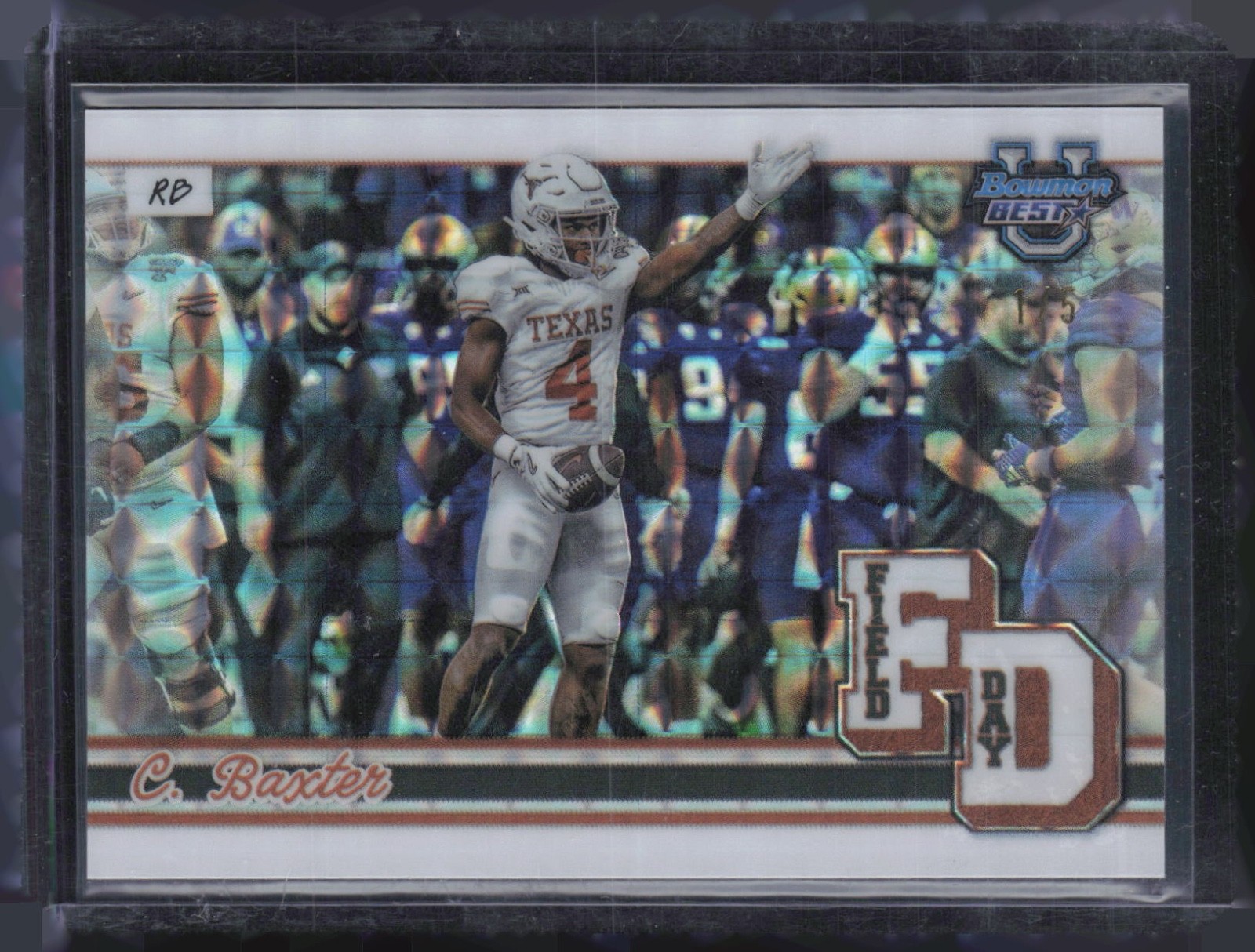 2024 Bowman`s Best University Field Day CJ Baxter 1/5 RC Rookie