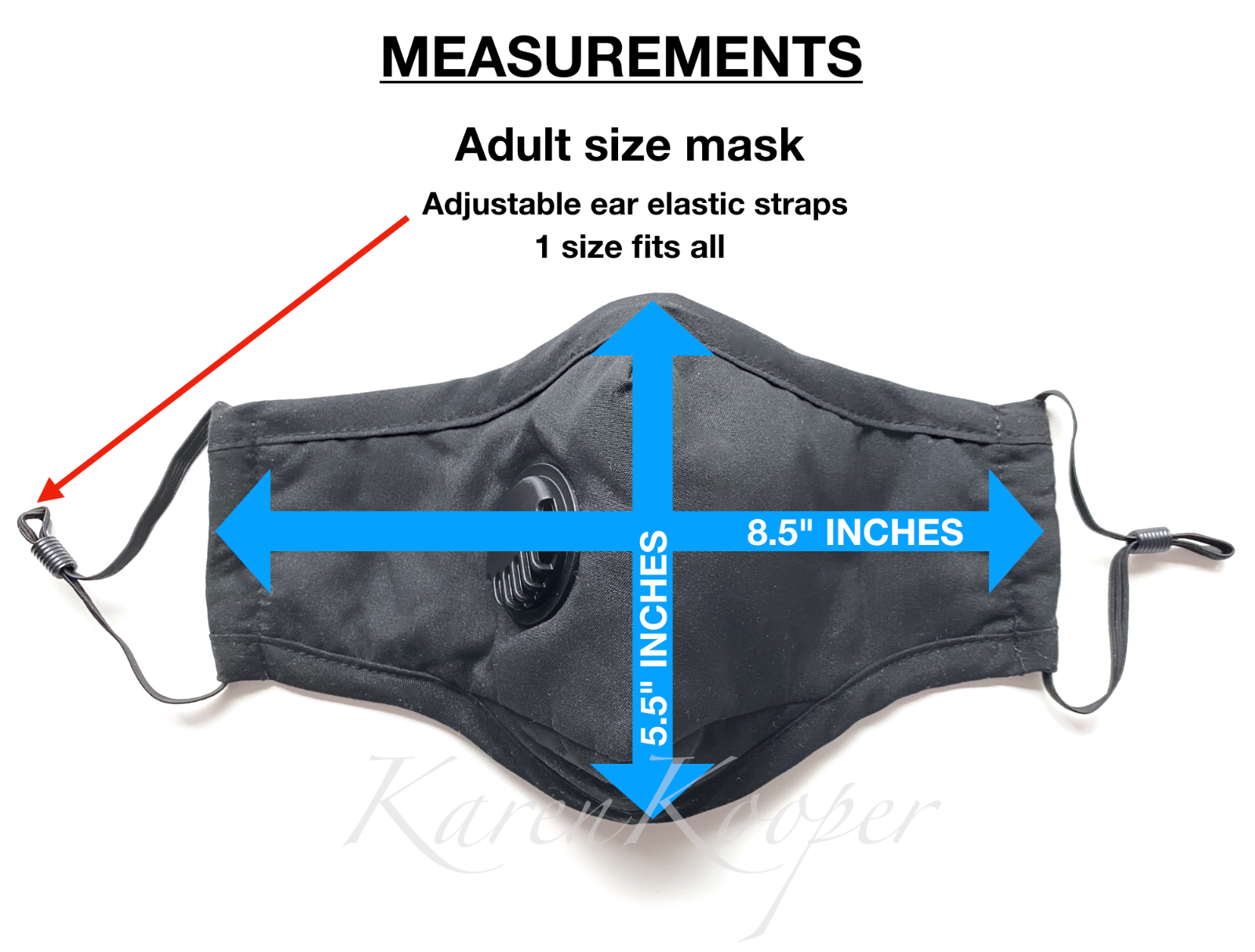 2 Reusable Washable Cotton Cloth Face Mask with Valve / Pocket + 4 PM2.5 Filters