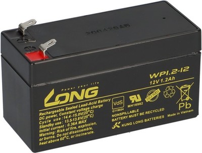 Bleiakku 12V 1,2Ah kompatibel EKG Gerät EKG 503V AGM VdS