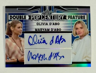 2023 Leaf Pop Century Olivia Maryam D abo Autograph 9/25 Card