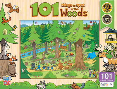 MasterPieces - 101 Things to Spot in the Woods - 101 Piece Jigsaw Puzzle