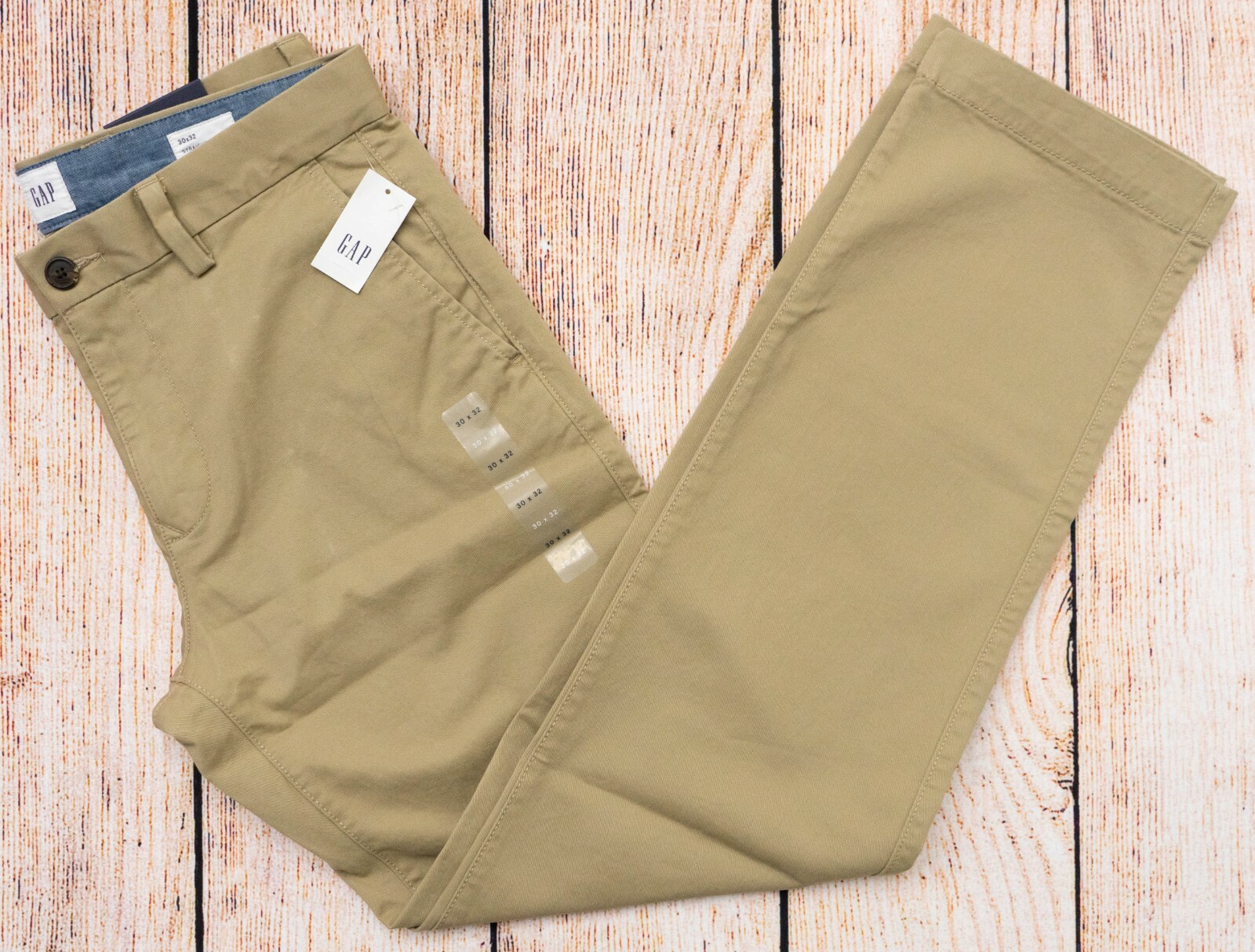 NWT Mens GAP Straight Stretch Khaki Pants Chino Academy - 662283 | eBay
