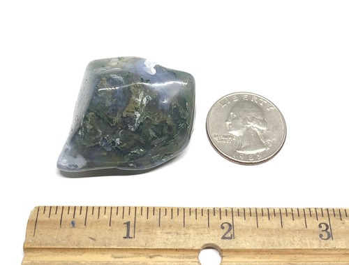 Moss Agate Genuine Polished Stone 31.7g Crystal Healing
