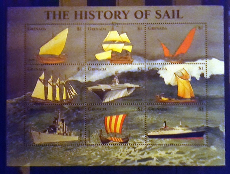 C25a.Briefmarken Schiffe 1998 Grenada Kb.,Postfrisch