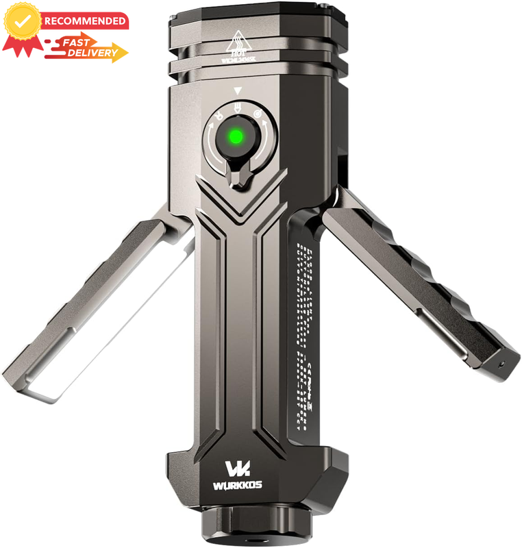 HD02 4-in-1 Rechargeable EDC Flashlight, 3200 Lumens, Magnetic Clip, Outdoor Use