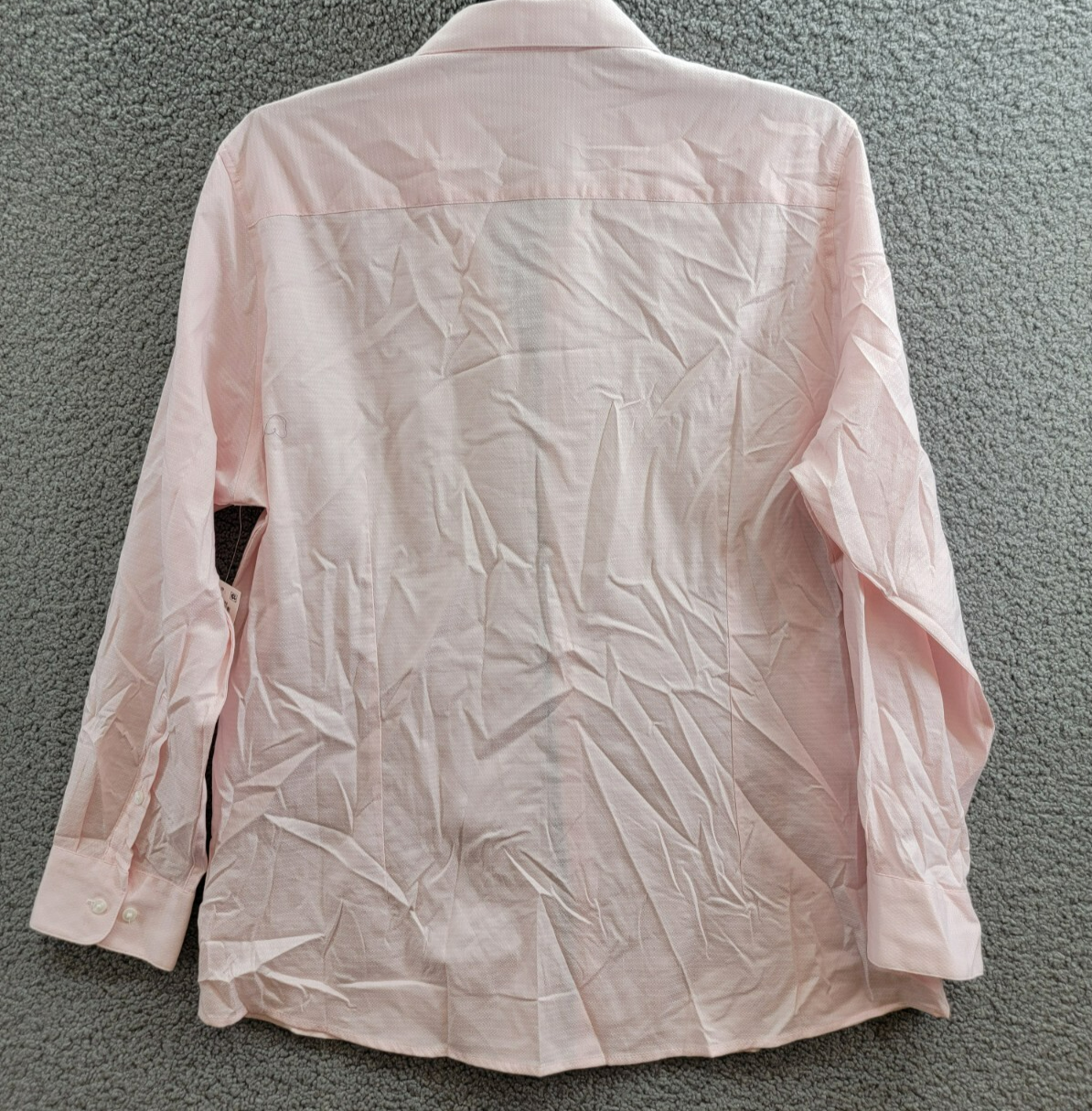 Bar III Slim-Fit Stretch Diamond Dobby Dress Shirt Men's XL 17-17.5 Pink L/S - Picture 13 of 19
