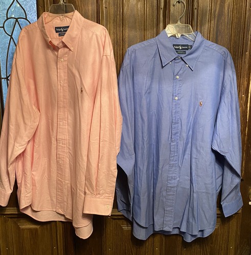 Tシャツ・カットソー Ralph Lauren SPORT SHIRT LONG SLEEVE (710 968971 003 PINK) POLO RALPH LAUREN - Men Long Sleeve Stripe Sport Shirt