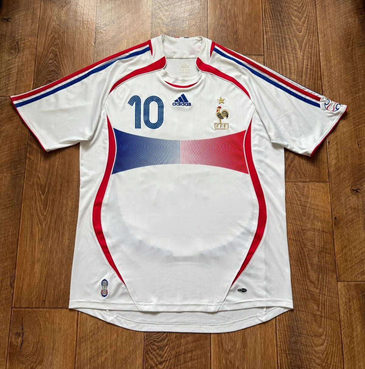 France 2006 World Cup Zinedine Zidane Away Soccer Shirt Jersey