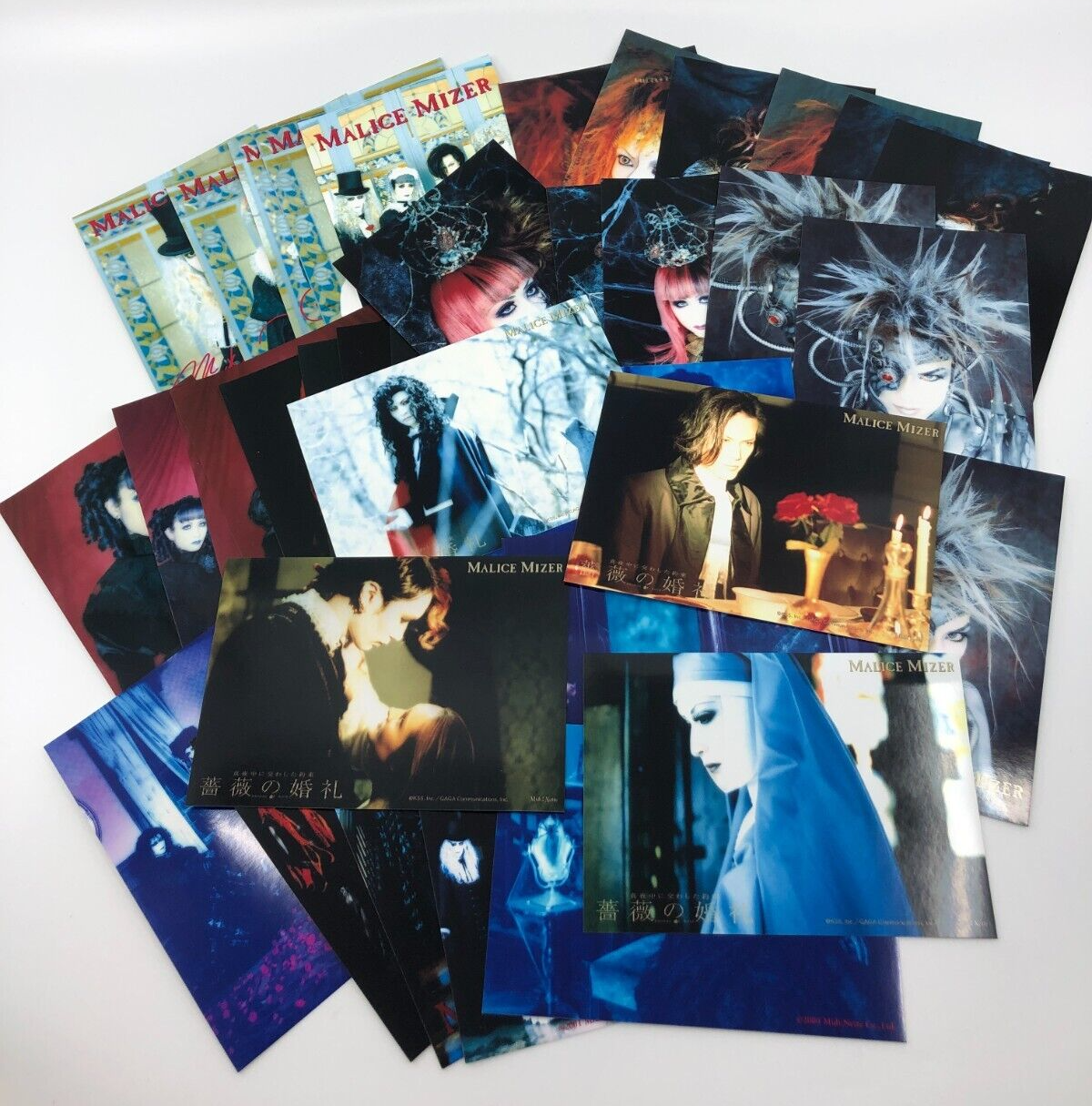 Malice Mizer 36 Photo cards of Mana Klaha Yuki Kozi DigiCube