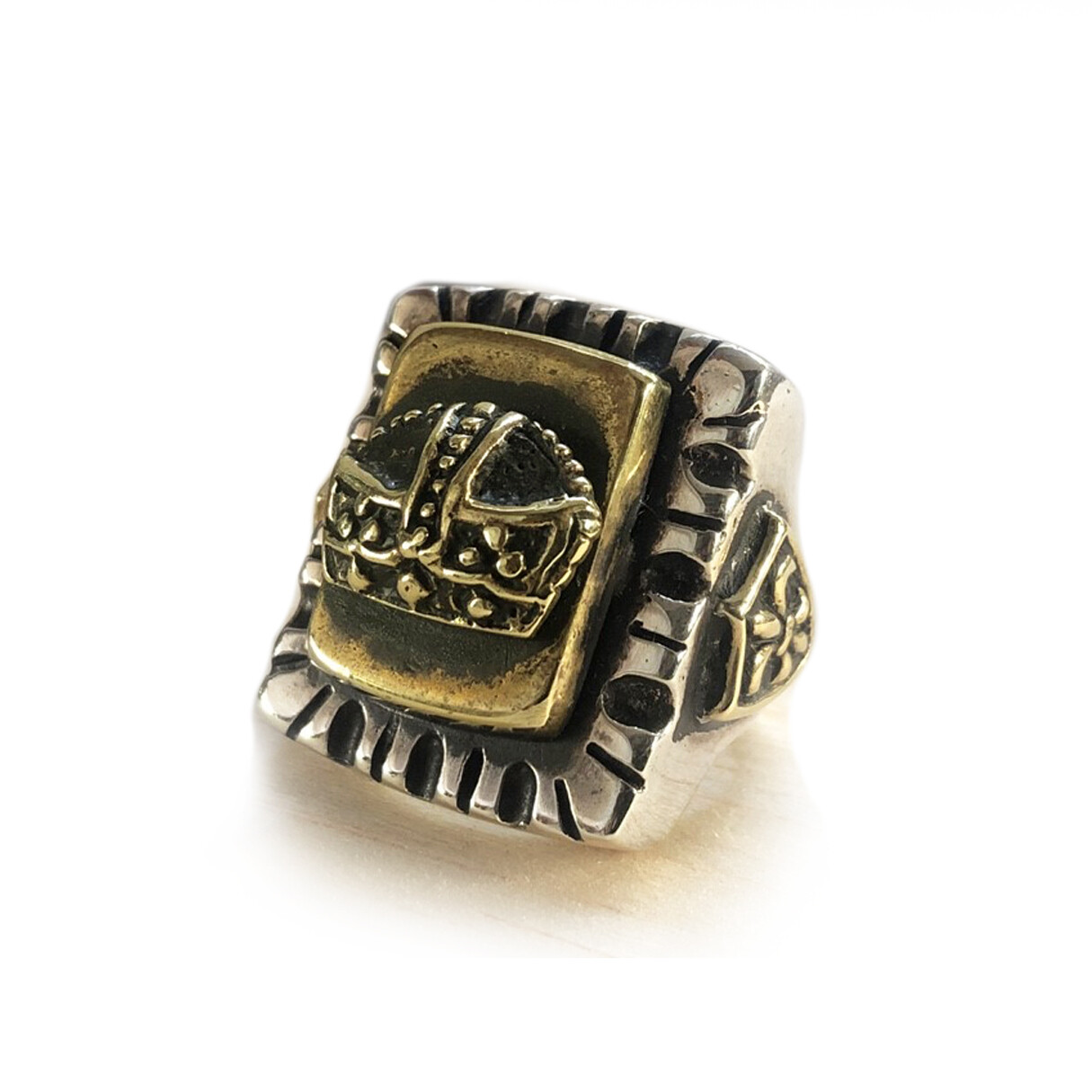 crown king Mexican Biker Ring Sterling Silver 925 Vintage crown king Mexican Biker Ring Sterling Silver 925 Vintage