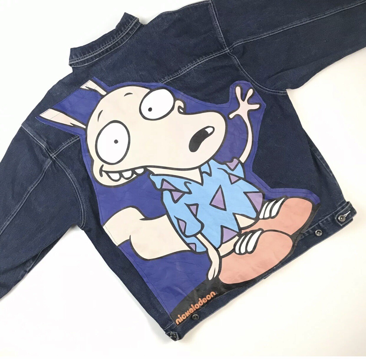 VINTAGE KARL KANI DENIM JEAN JACKET XXL 