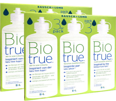 Biotrue PFLEGEMITTEL  6 x 300ml  Bausch & Lomb weiche Kontaktlinsen 