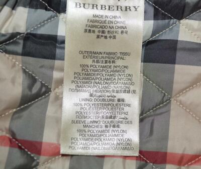 Pre-owned Burberry Finsbridge Belted Quilted Check Coat Jacket Size Medium In Mink Grey
