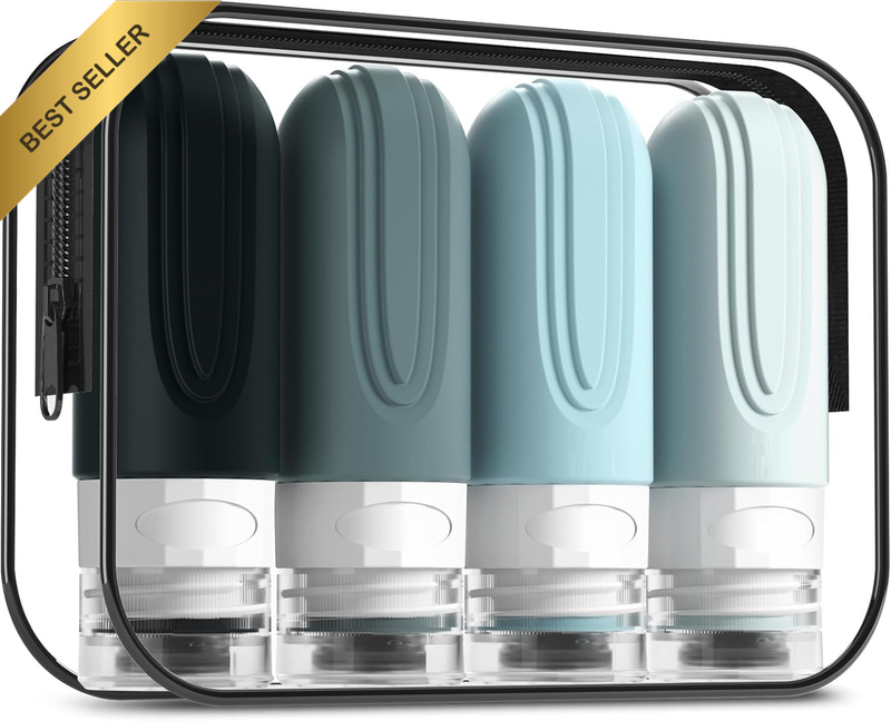 Travel Bottles for Toiletries, Large 3Oz Oversize Containers, BPA Free Leak Proo